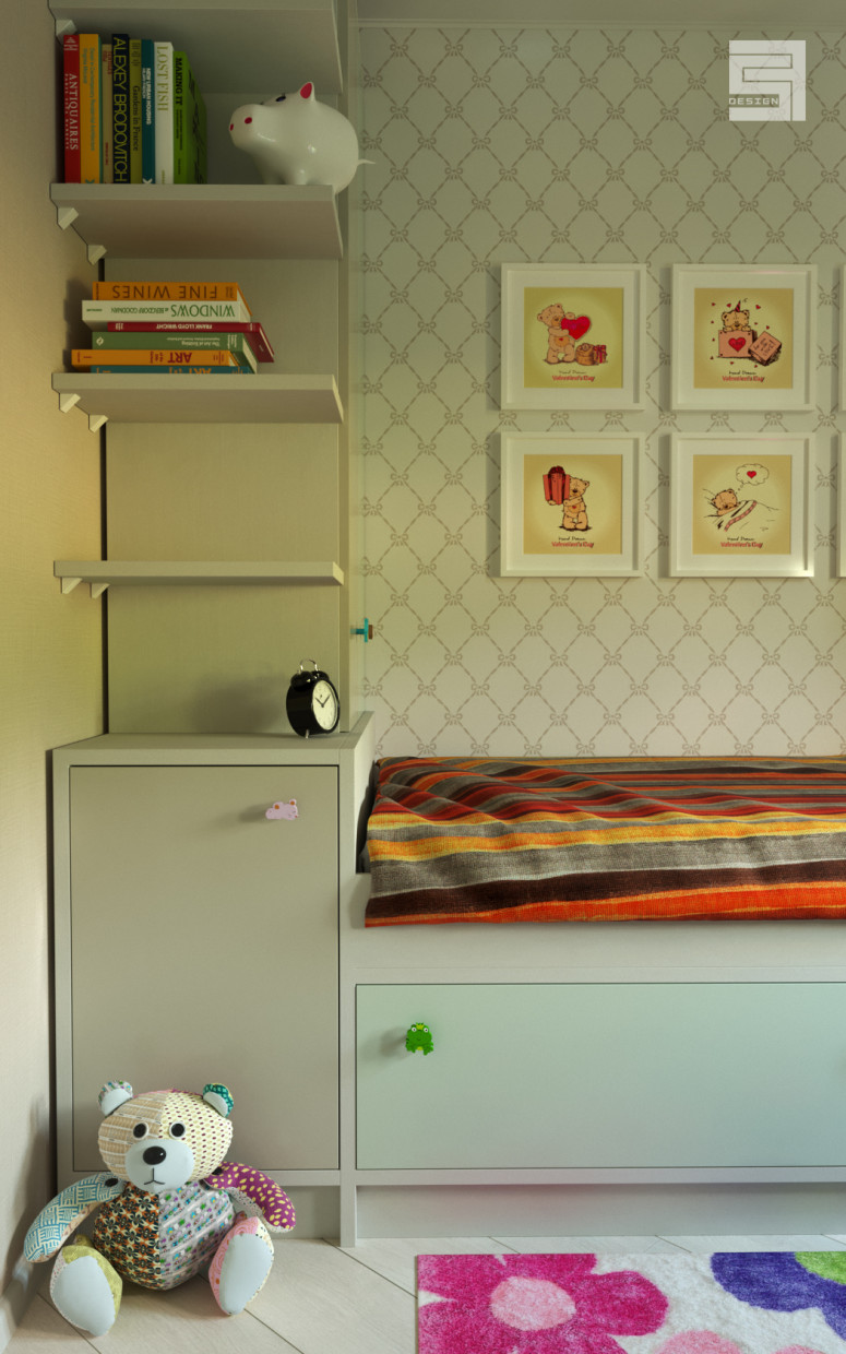 Kids room in 3d max corona render image