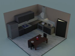 Kitchen (Low poly)