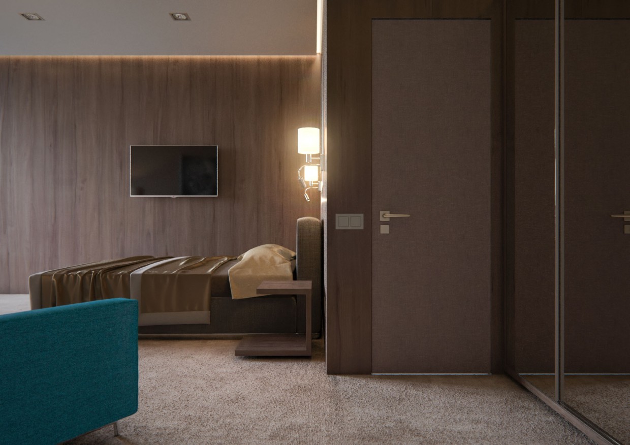 chambre d’hôtel Z.a.l.e.s.k.i dans 3d max corona render image