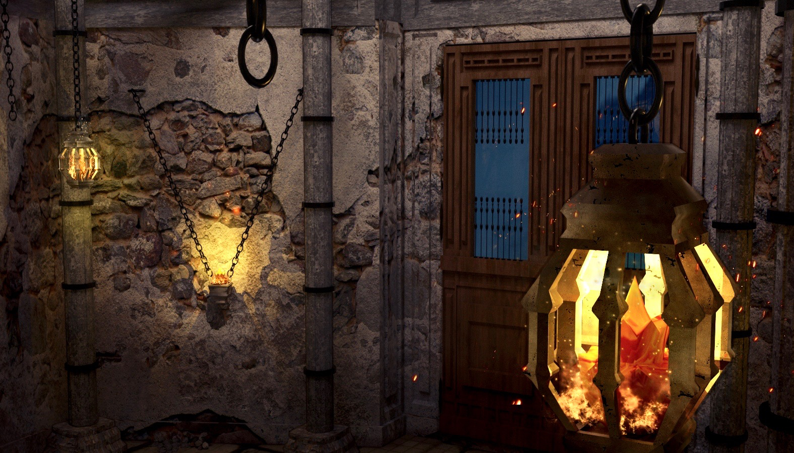 imagen de Castillo antiguo en 3d max vray 3.0