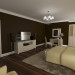 Camera da letto in 3d max corona render immagine