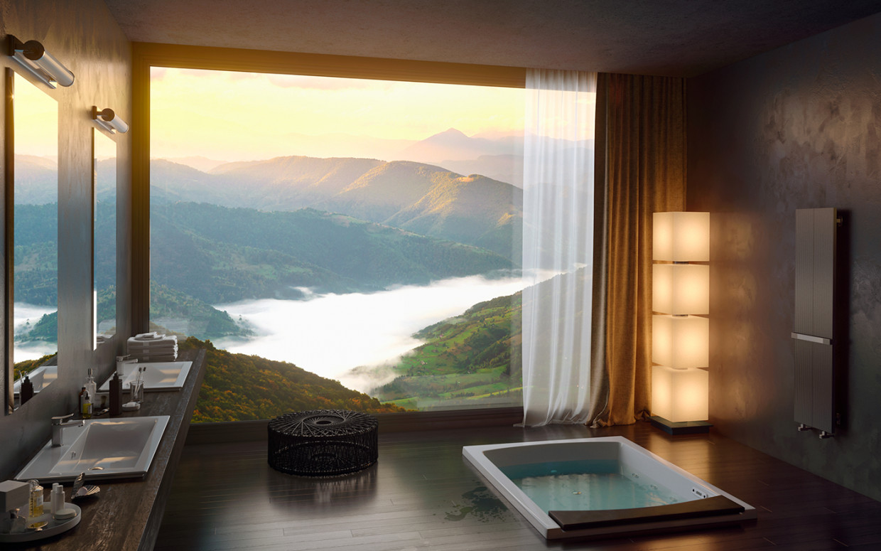 imagen de Mañana brumosa. en 3d max corona render