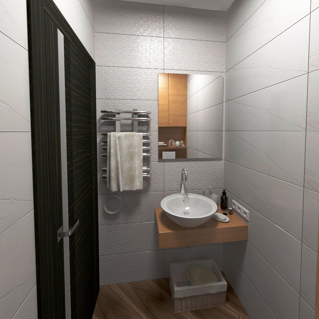 Guest bathroom in the apartment. in 3d max vray 3.0 image