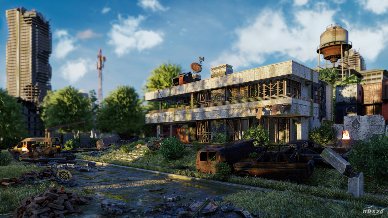 ville maudite dans 3d max vray 5.0 image