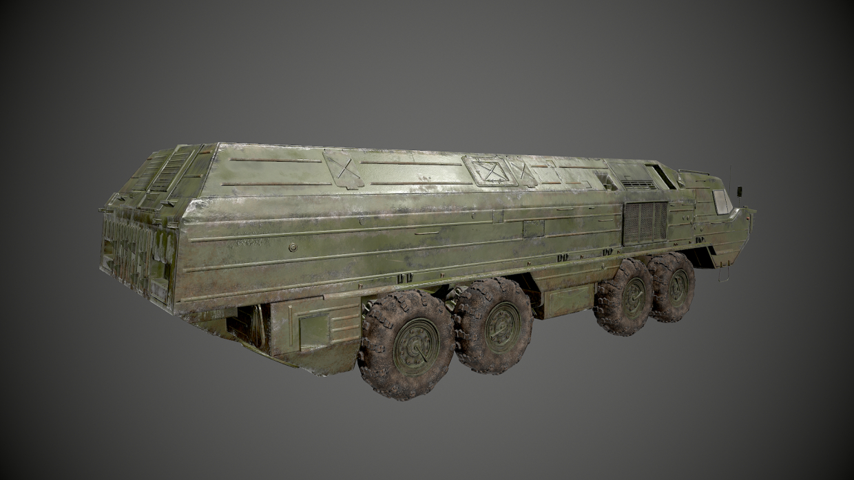 Tactical missile system Oka in 3d max Other image