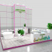 Der Messestand von Anna Lotan in 3d max mental ray Bild