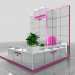 Der Messestand von Anna Lotan in 3d max mental ray Bild