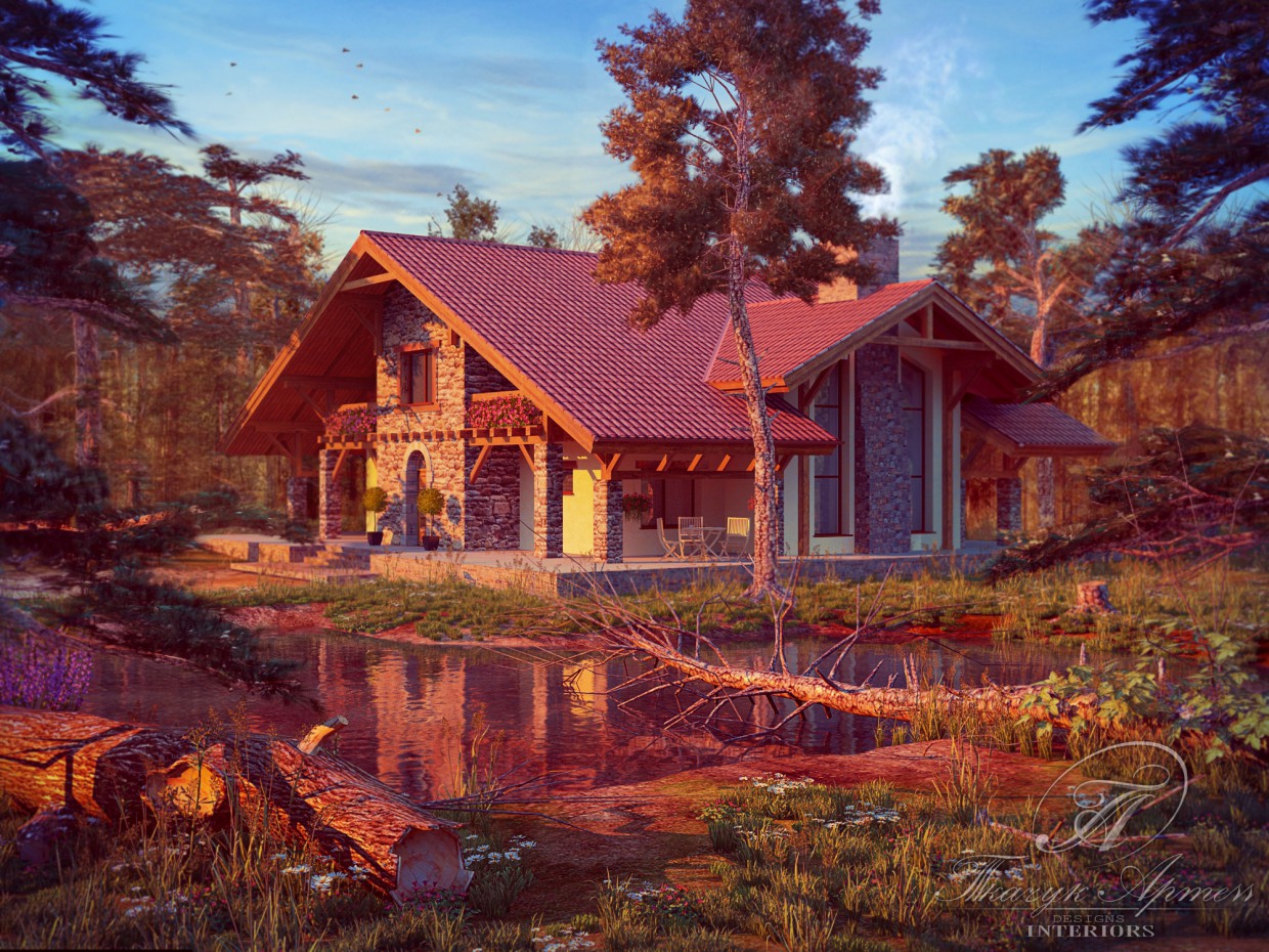 imagen de Puesta de sol en 3d max vray