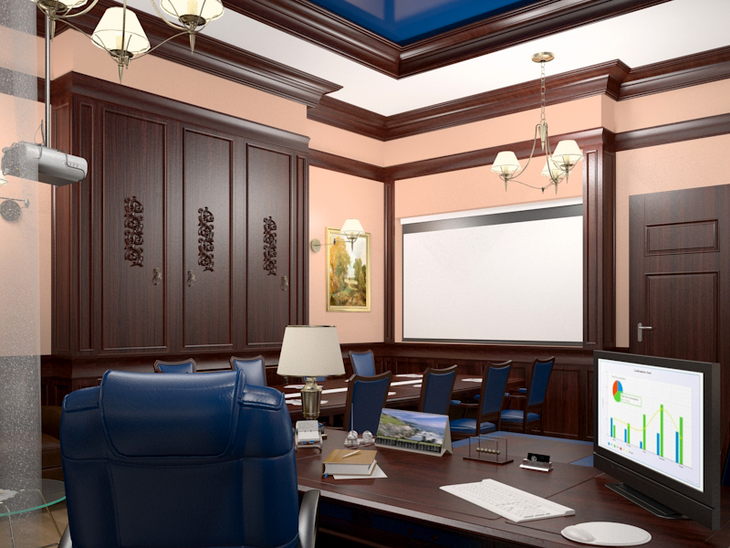 Salle de bureau dans 3d max vray 3.0 image