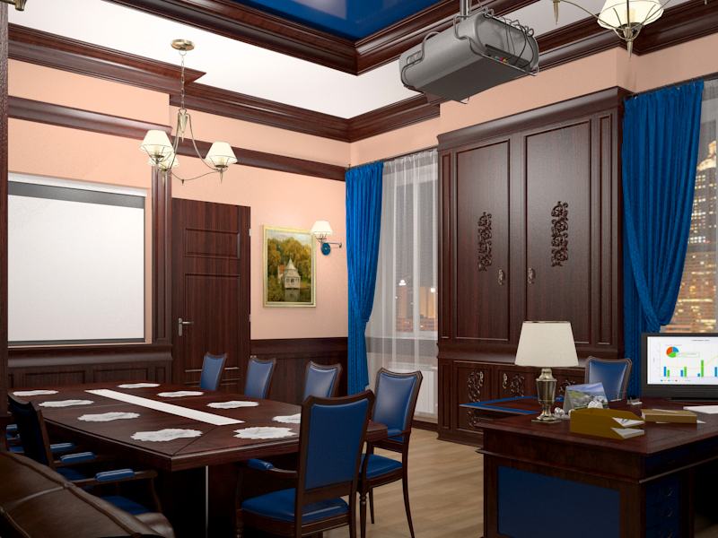 Salle de bureau dans 3d max vray 3.0 image