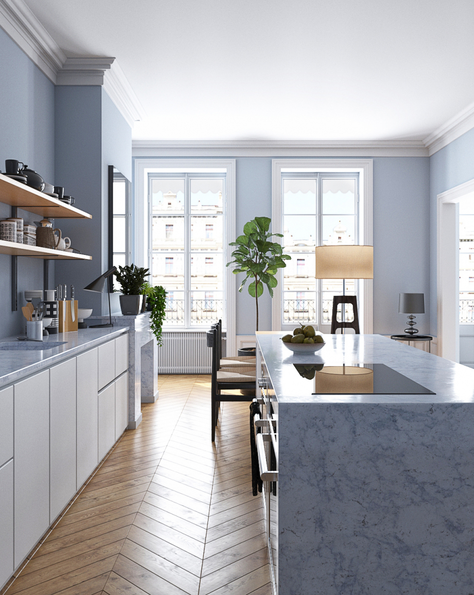 Cuisine française dans 3d max vray 3.0 image