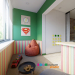 Chambre pour enfants au style de LEGO dans 3d max corona render image