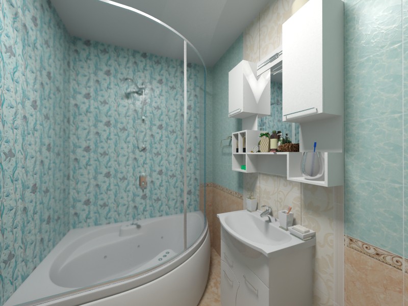 Bagno in 3d max vray immagine