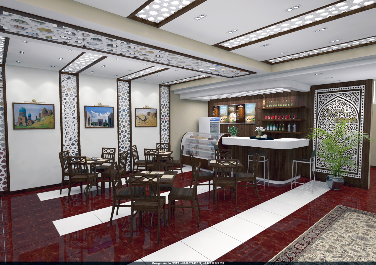 imagen de café en 3d max vray 3.0