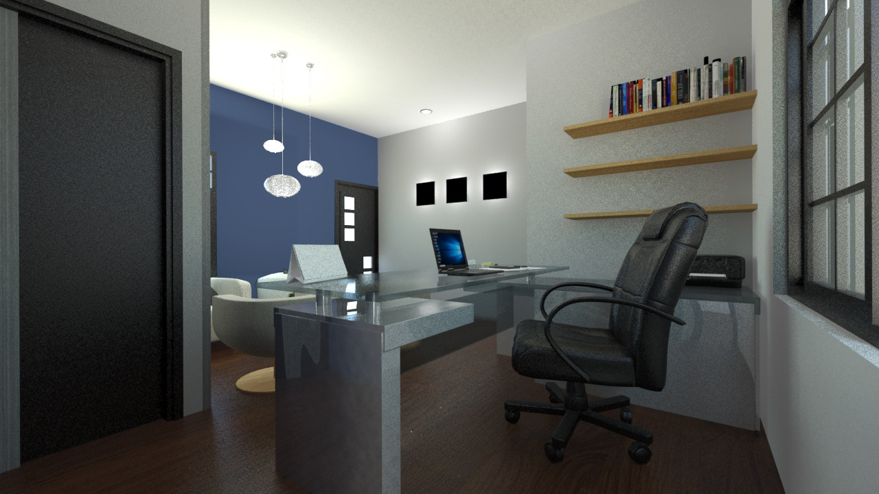 kleines Büro in 3d max mental ray Bild