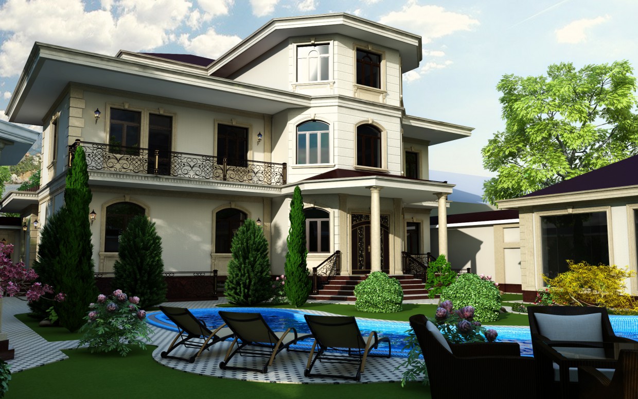 Arsa in 3d max vray resim