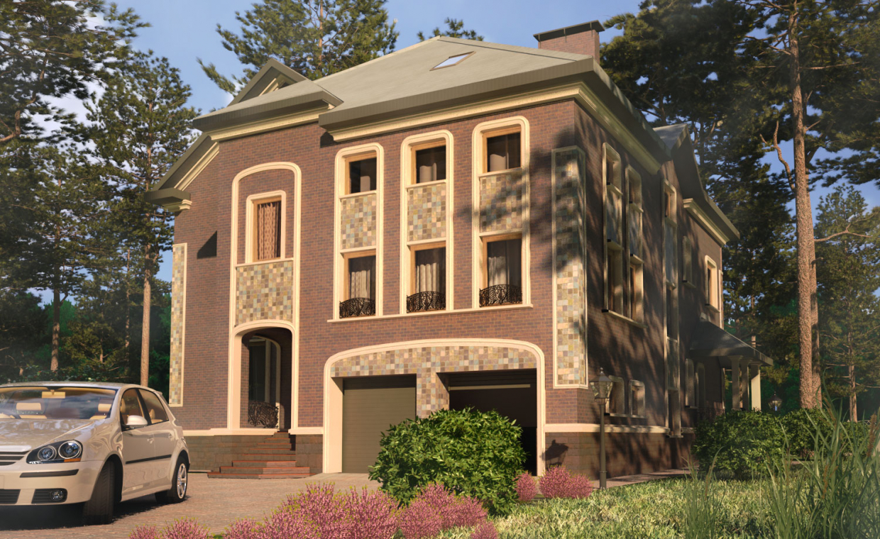 Ferienhaus "Freya" in 3d max YafaRay Bild