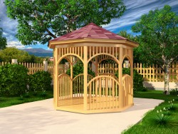 Simple round gazebo