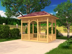 A simple rectangular gazebo..