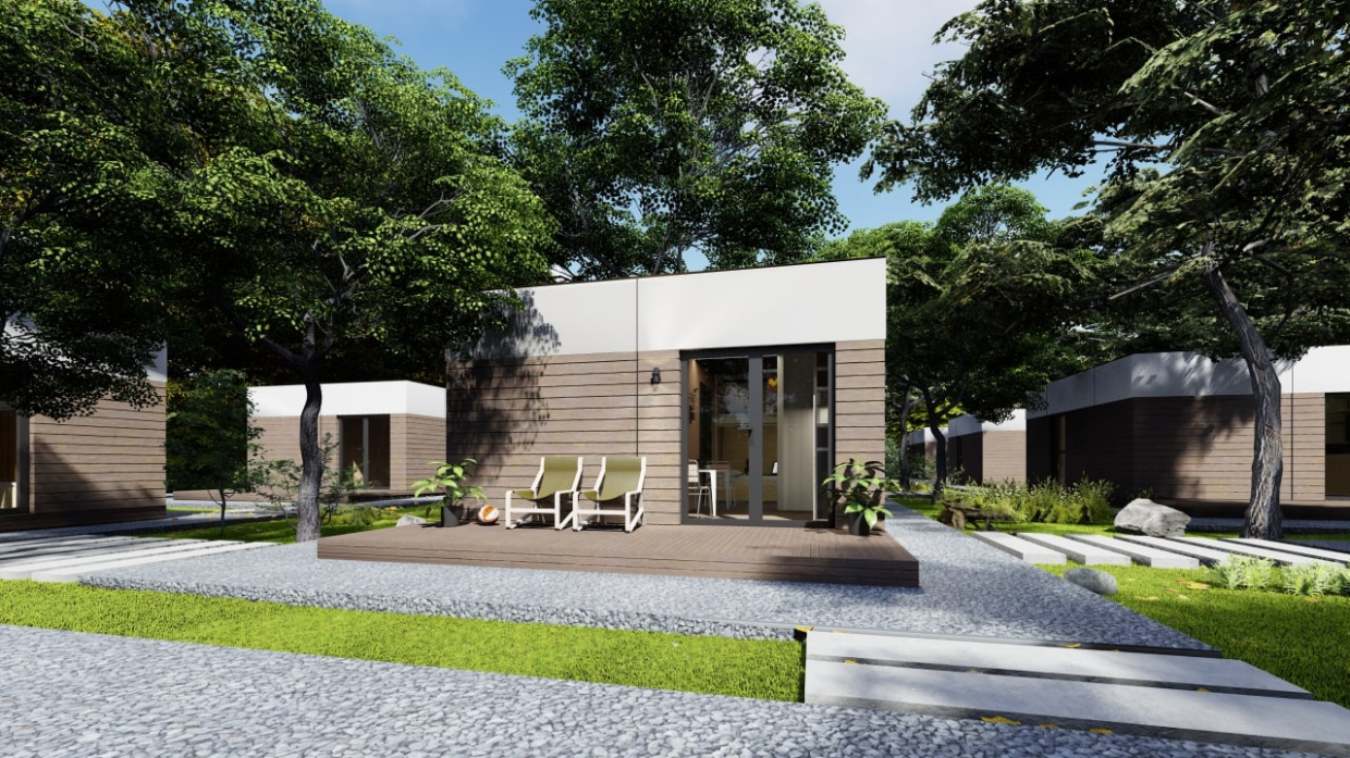 Casa modular 25 m2 em 3d max Other imagem