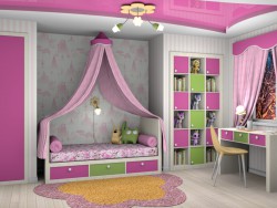 Children's room for a girl