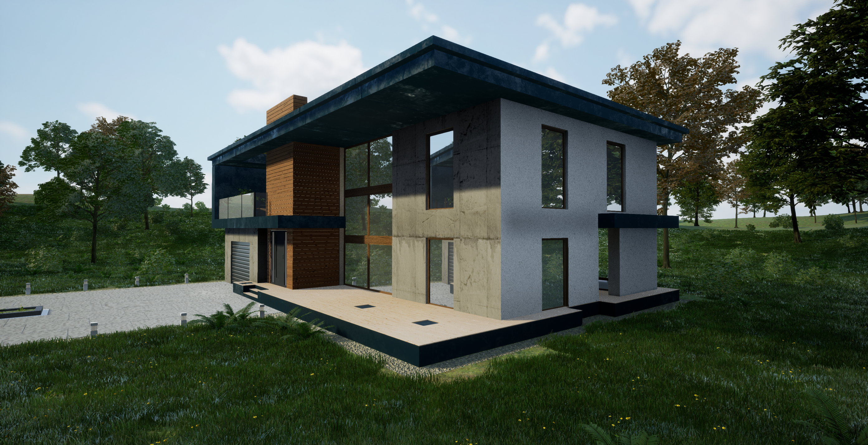 Architectural Visualization with UE 4 - Summer House in 3d max Other image