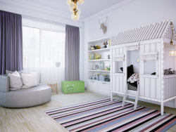 Habitación grande para niños