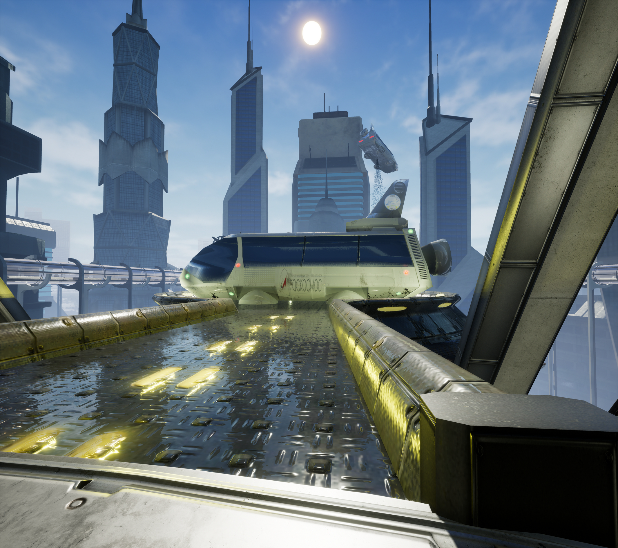 Future Space City avec UE 4 dans 3d max Other image