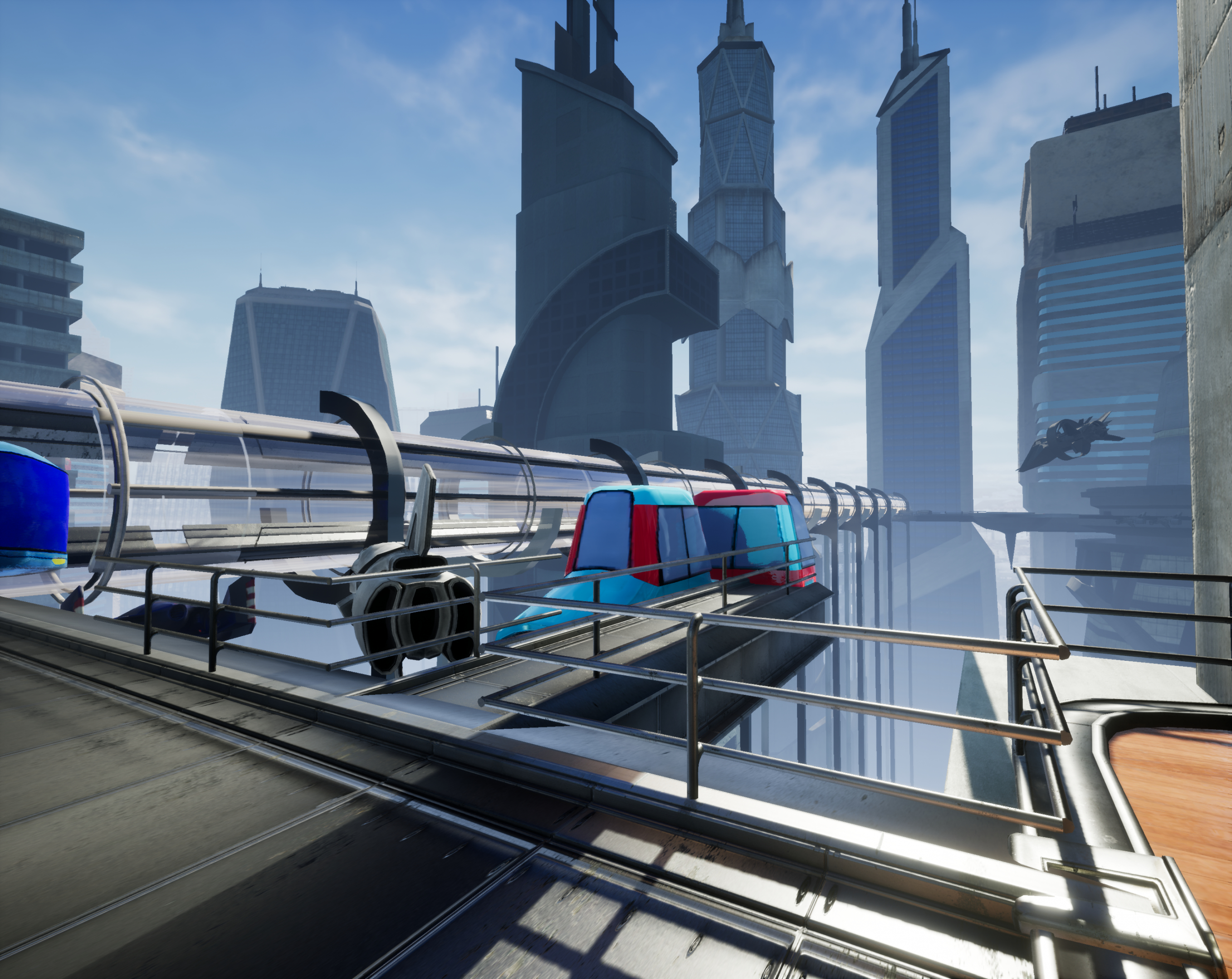 Future Space City avec UE 4 dans 3d max Other image