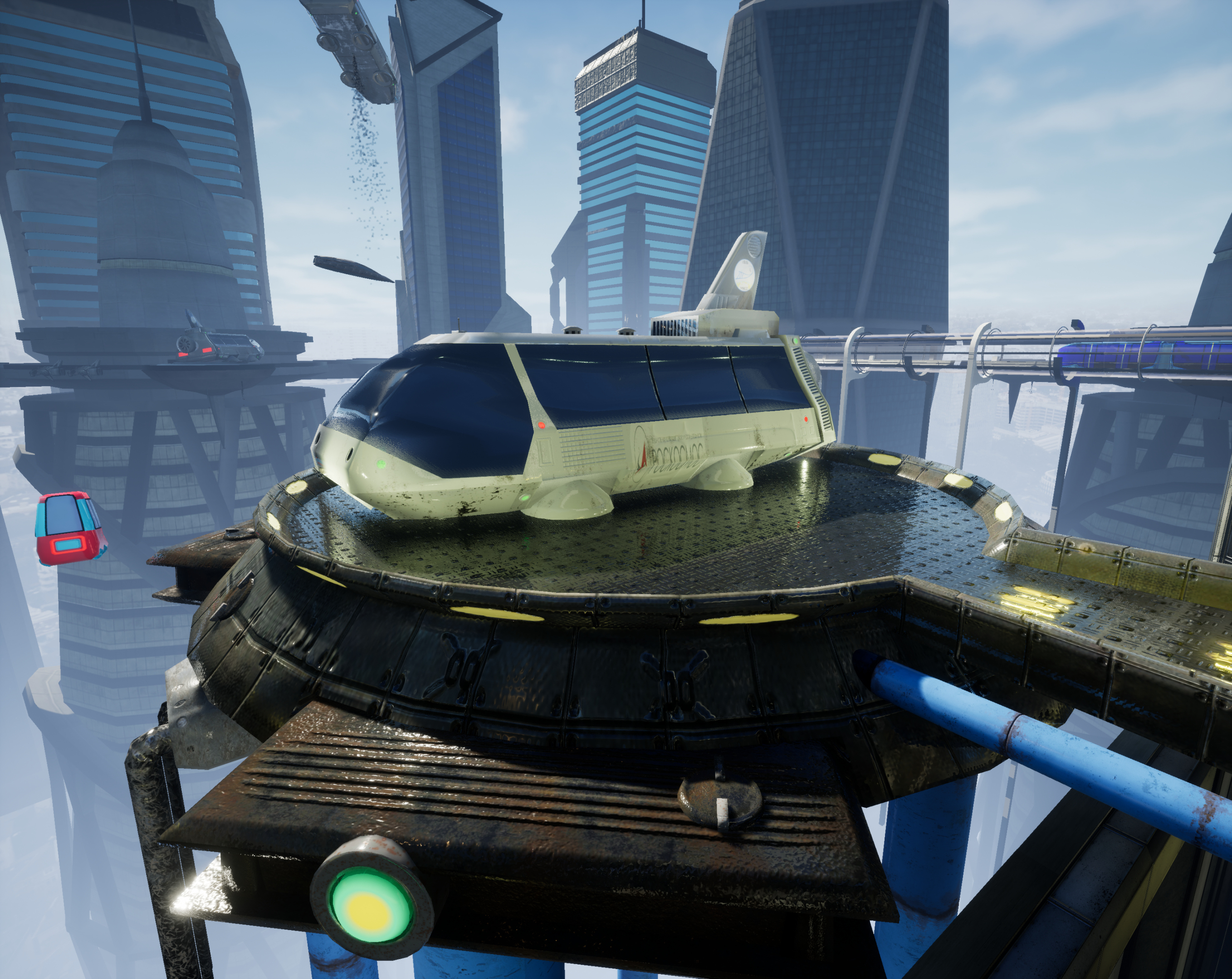 Future Space City avec UE 4 dans 3d max Other image