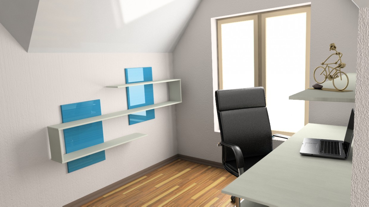 Children's room (2nd floor, attic) in 3d max vray 2.5 image