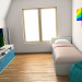 Children's room (2nd floor, attic) in 3d max vray 2.5 image