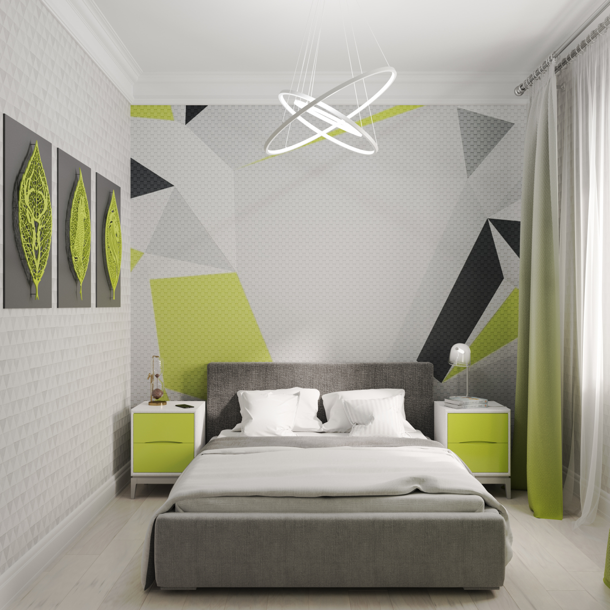 Bedroom. in 3d max corona render image