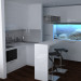 Appartamento Monolocale in 3d max vray immagine