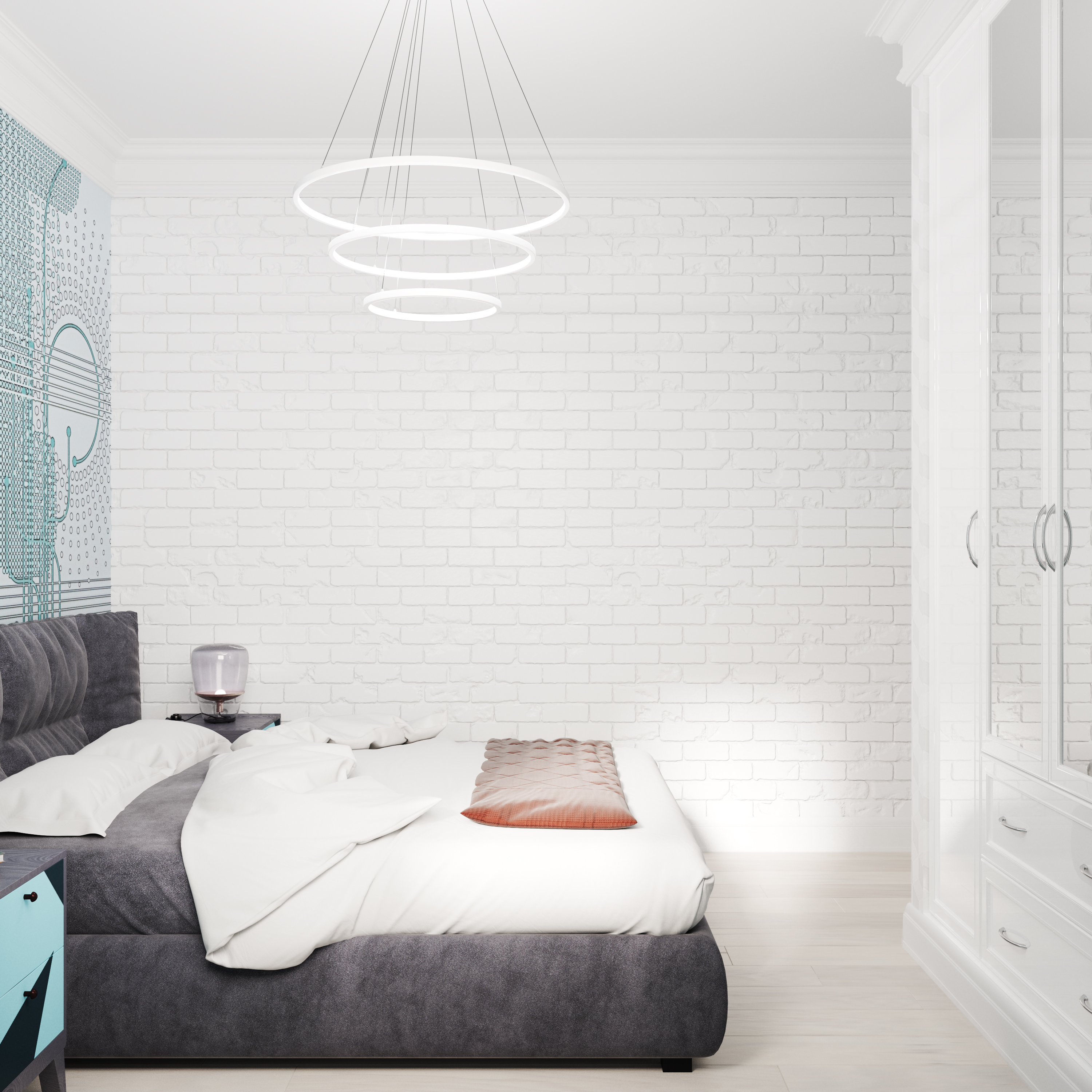 Bedroom. in 3d max corona render image