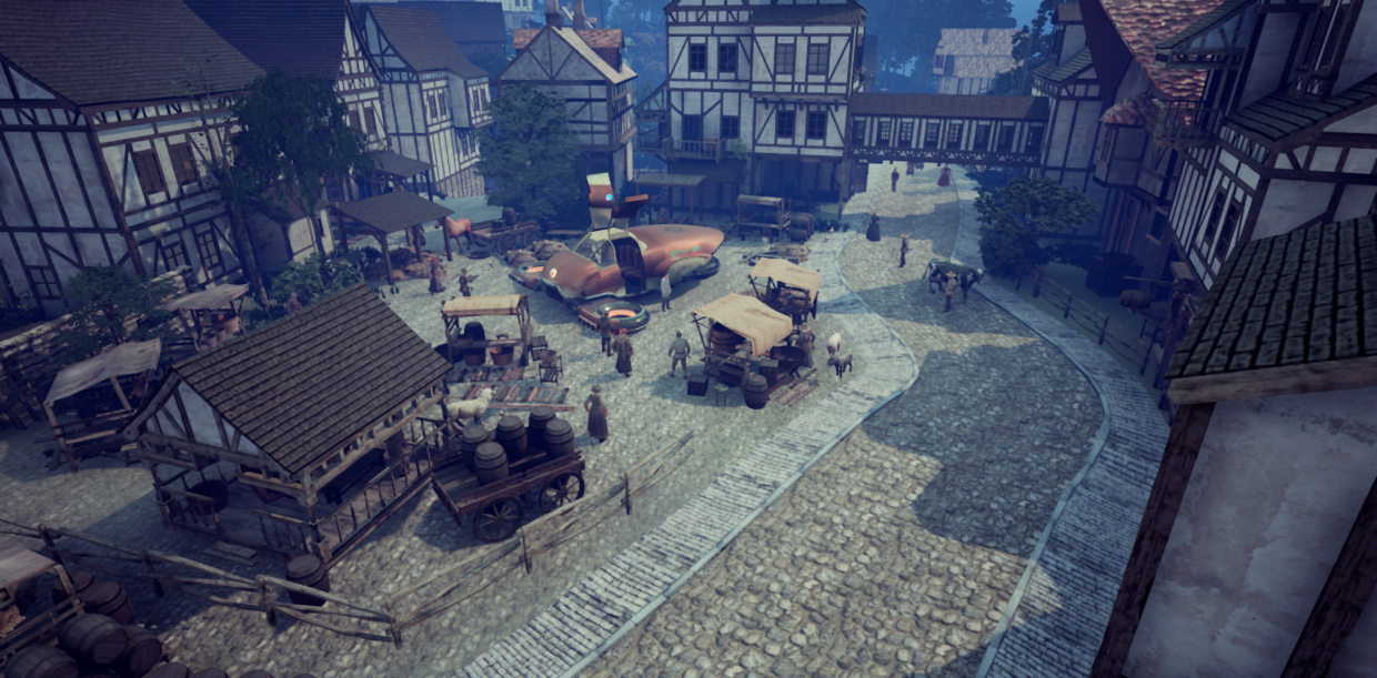 Medieval Town with Unreal Engine 4 and Time Machine в 3d max Other изображение