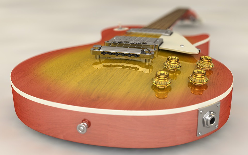 Electro guitarra GIBSON Les_Paul em Cinema 4d Other imagem