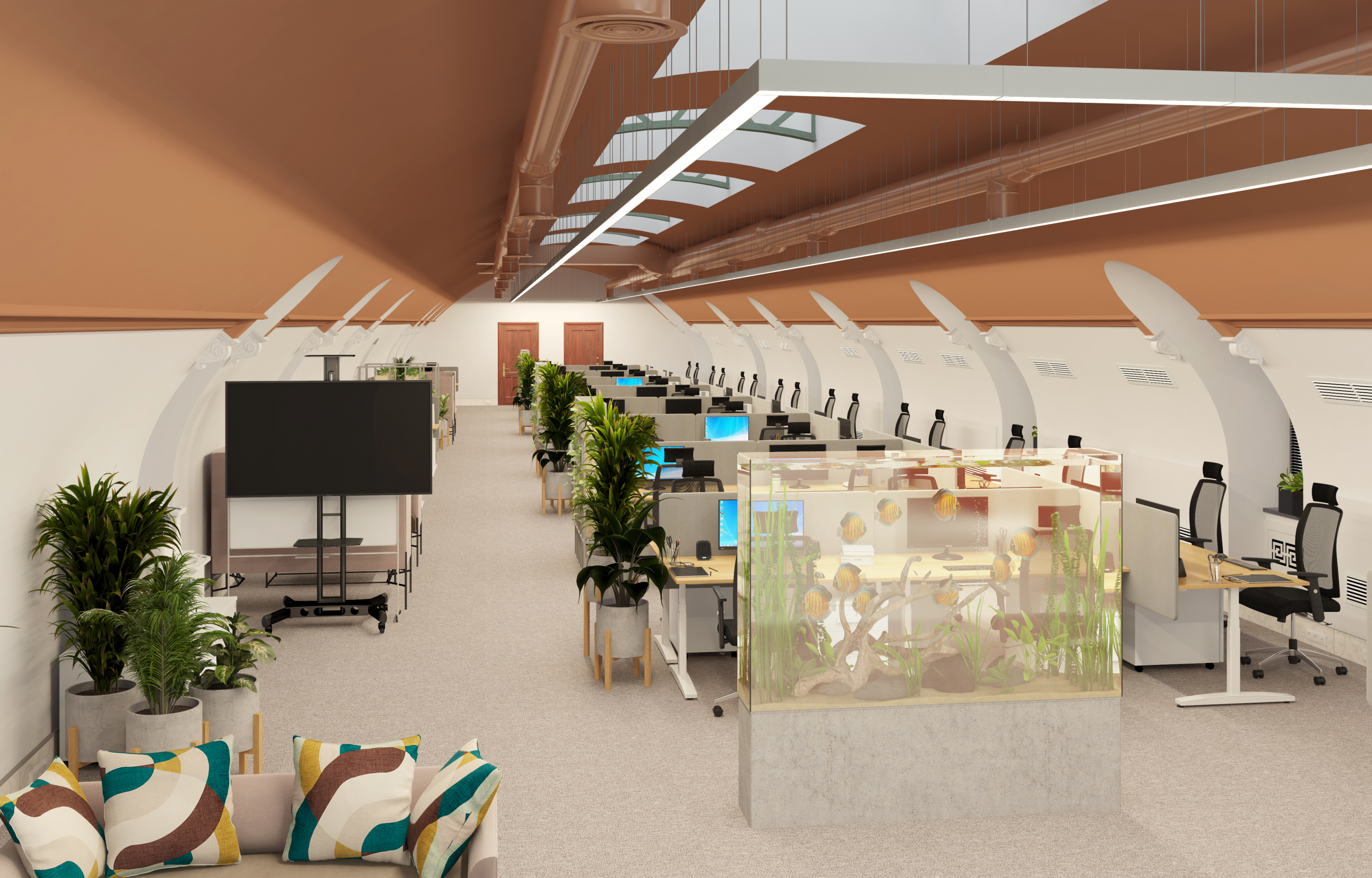 Office in St. Petersburg in 3d max vray 3.0 image