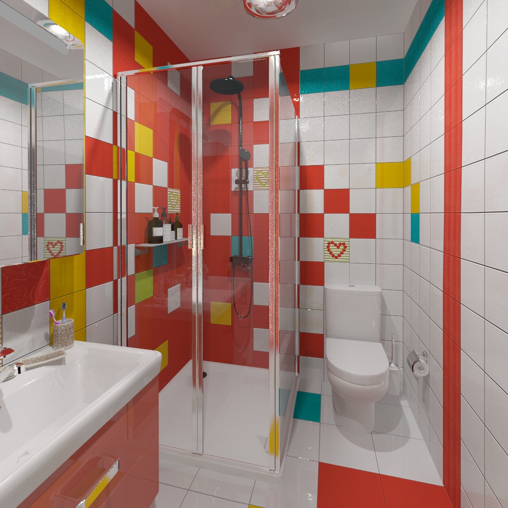 Helles Badezimmer. in 3d max vray 2.5 Bild