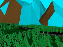 Scena low poly.