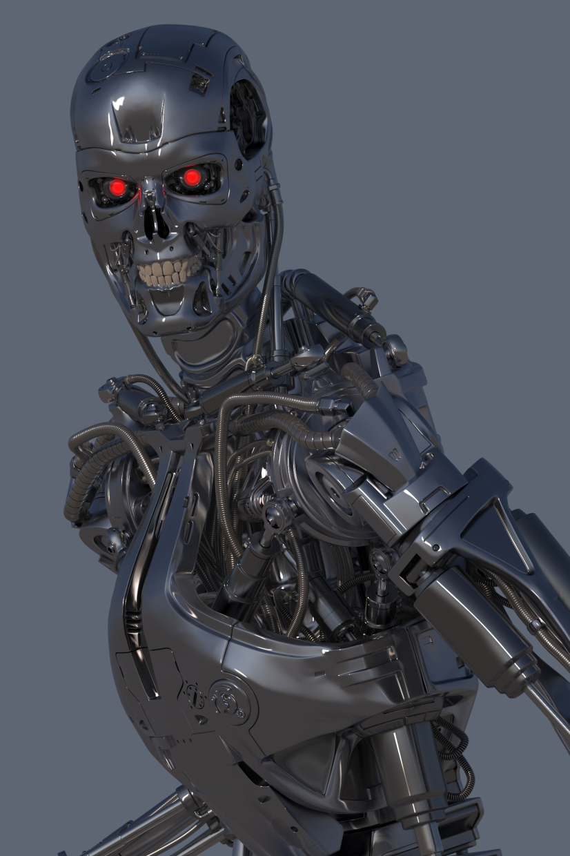 TERMİNATÖR T-800 ENDOSKELETON REKVİZİT T4 PREVIEWNUM#