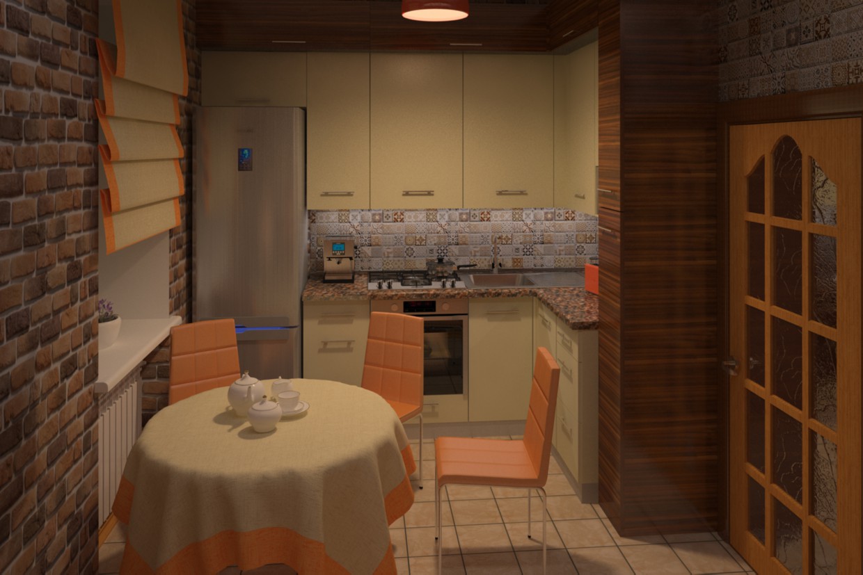 Cucina in 3d max vray immagine