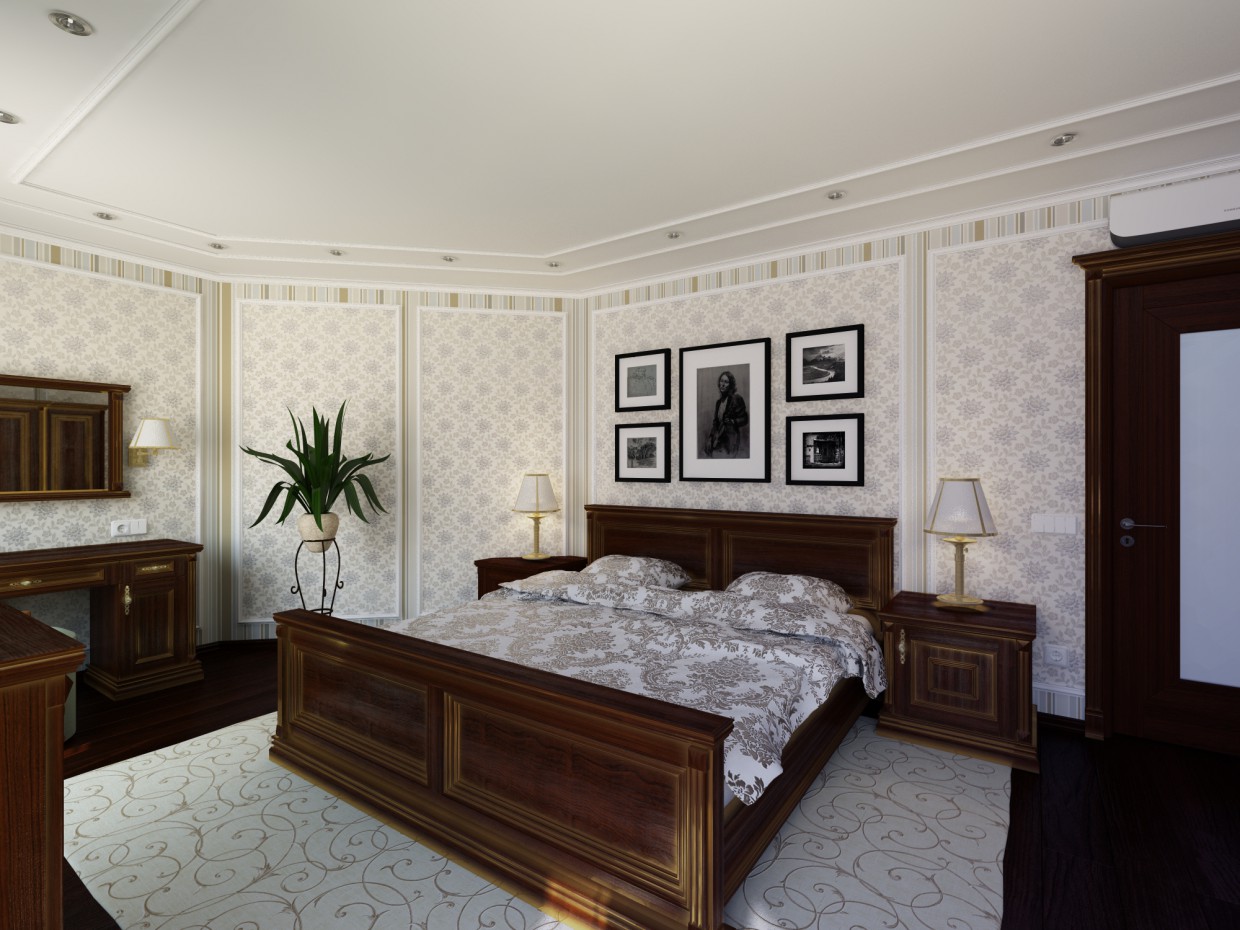 chambre à coucher dans 3d max vray image