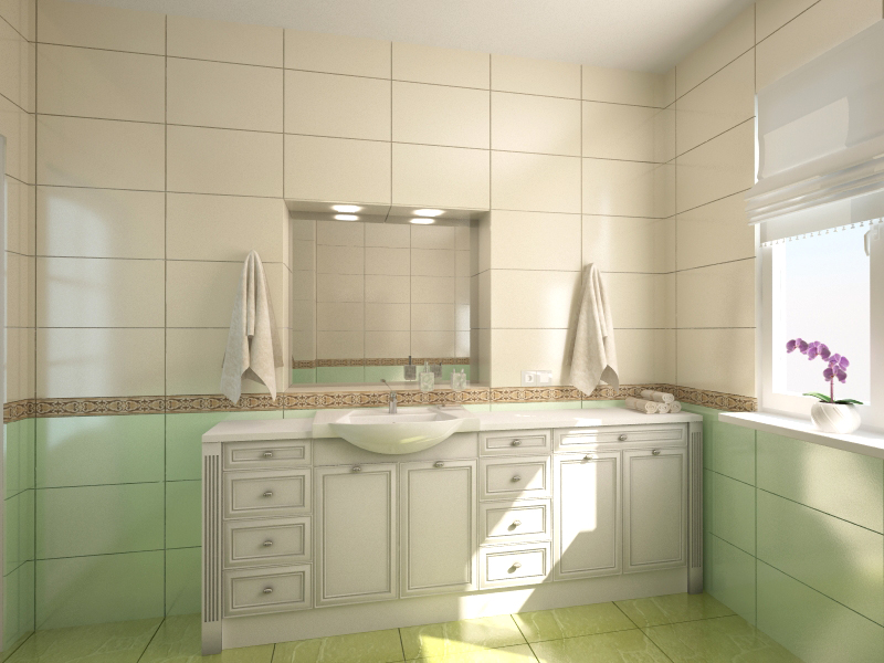 Banyo in 3d max vray 3.0 resim