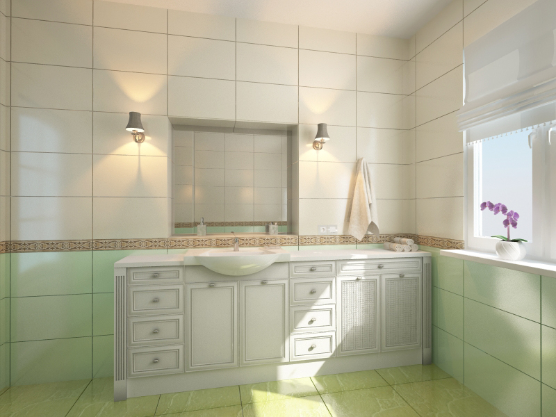 Banyo in 3d max vray 3.0 resim