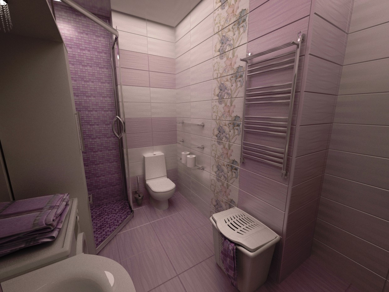 Bir banyo in 3d max vray resim