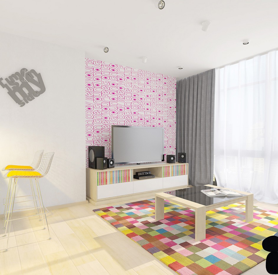 appartements du design «Rainbow» dans 3d max vray image