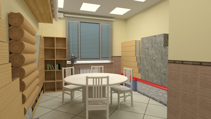 Meeting room in Blender cycles render image