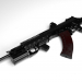 AK-12 otomatik silah erken modeli Hipoly modeli