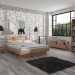 Chambre scandinave urbain